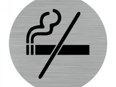 Etichete din aluminiu cu pictograma interzis fumatului